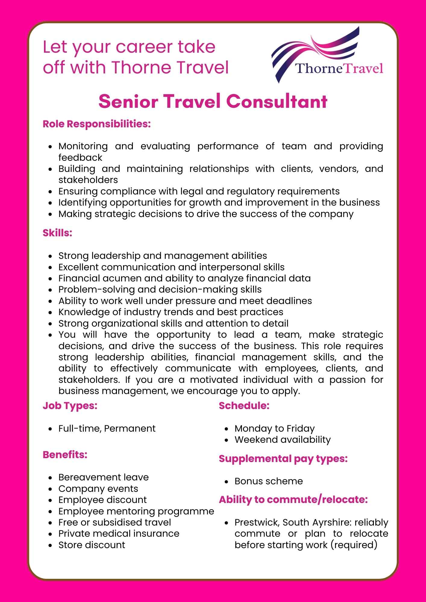 Senior Travel Consultant 2